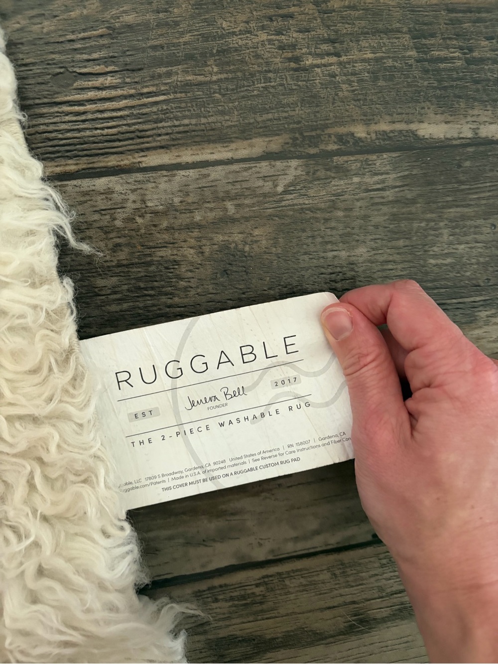 Ruggable Polar White Shag Rug - Picture 3 of 5